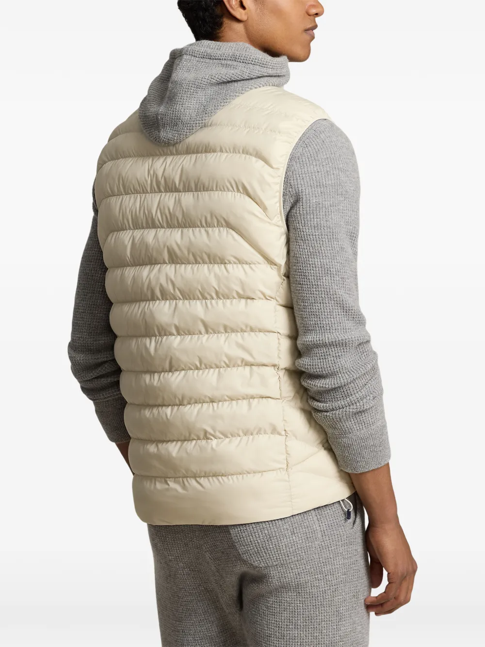 Polo Ralph Lauren Gilet met rits en logo Beige