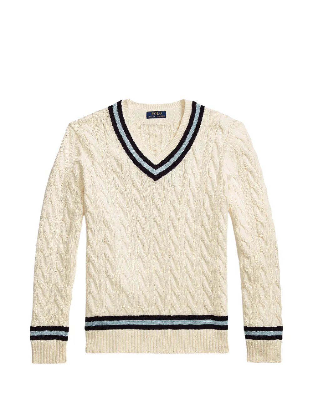 Polo Ralph Lauren cable-knit V-neck sweater - Toni neutri