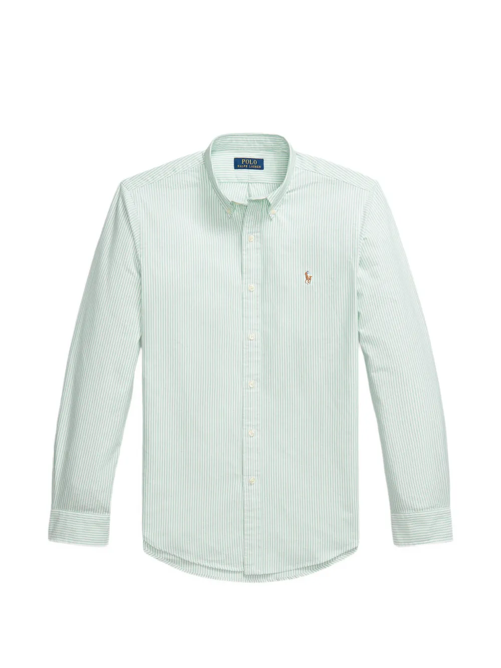 Polo Ralph Lauren striped-pattern logo-embroidery shirt - Verde