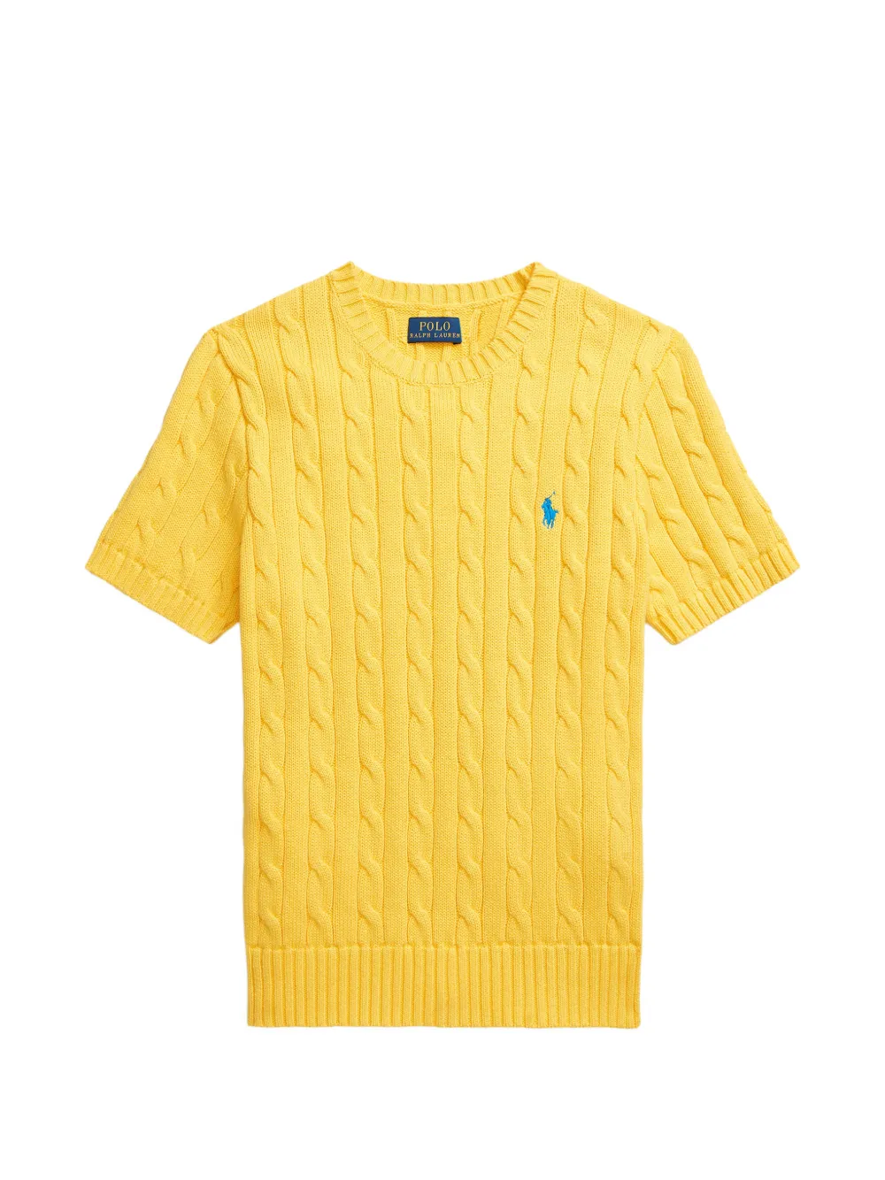 Polo Ralph Lauren cable-knit short-sleeved sweater - Giallo