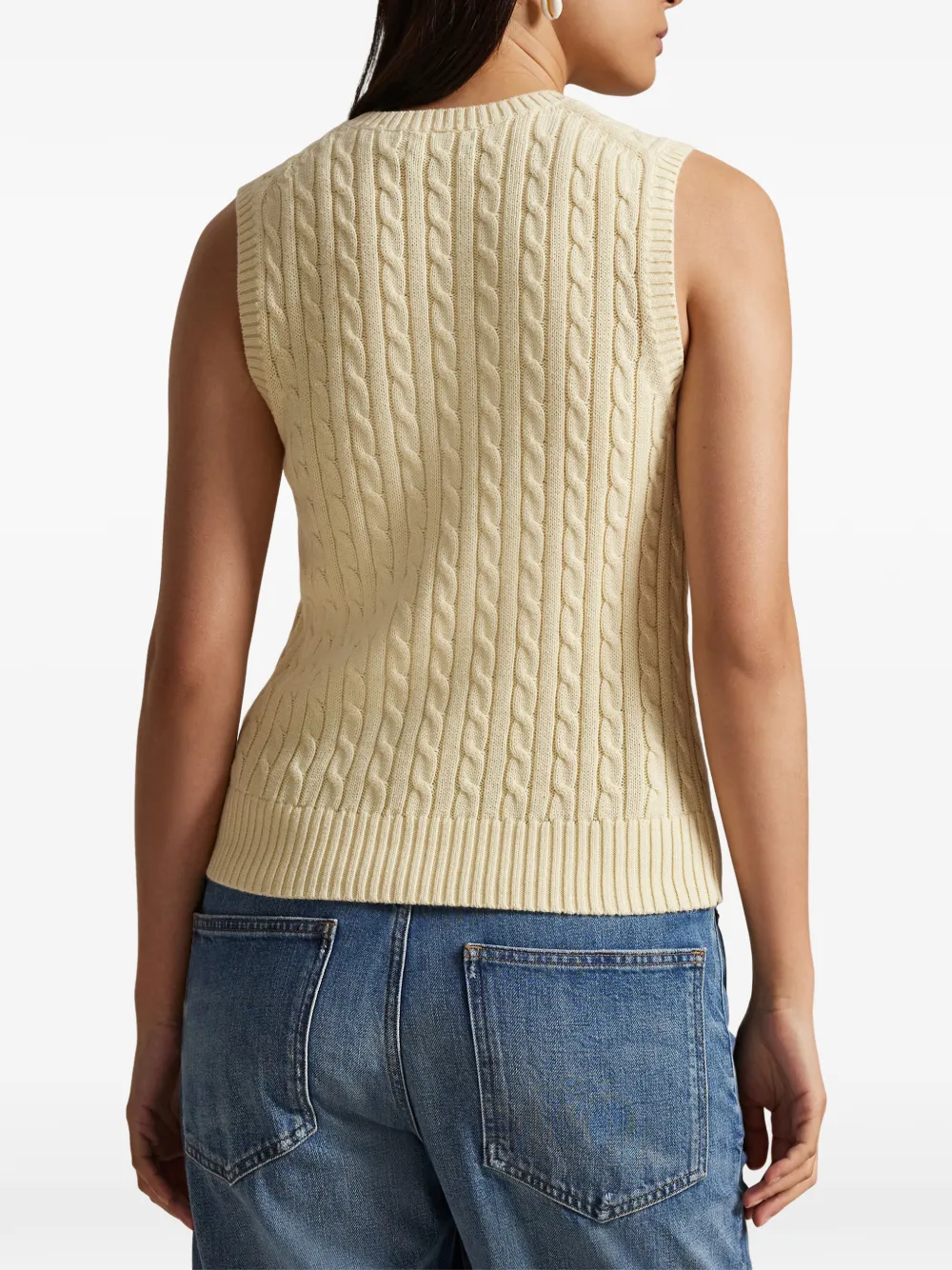 Polo Ralph Lauren Mouwloze top Beige