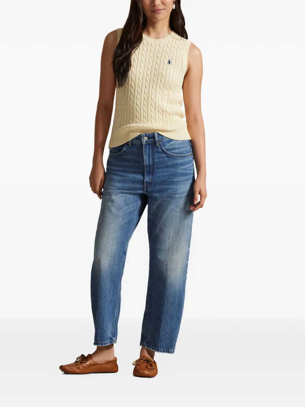 Polo Ralph Lauren Mouwloze top Beige