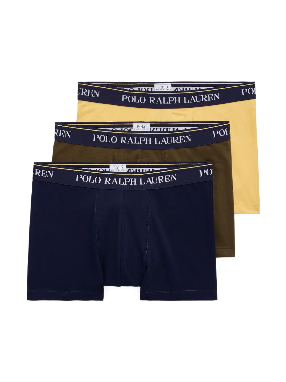 Polo Ralph Lauren logo-waistband trunks (set of three) - Blu