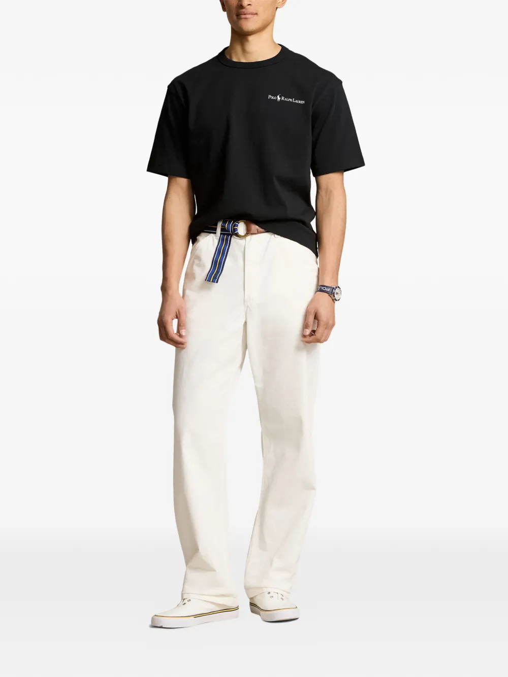 Polo Ralph Lauren T-shirt met logodetail Zwart