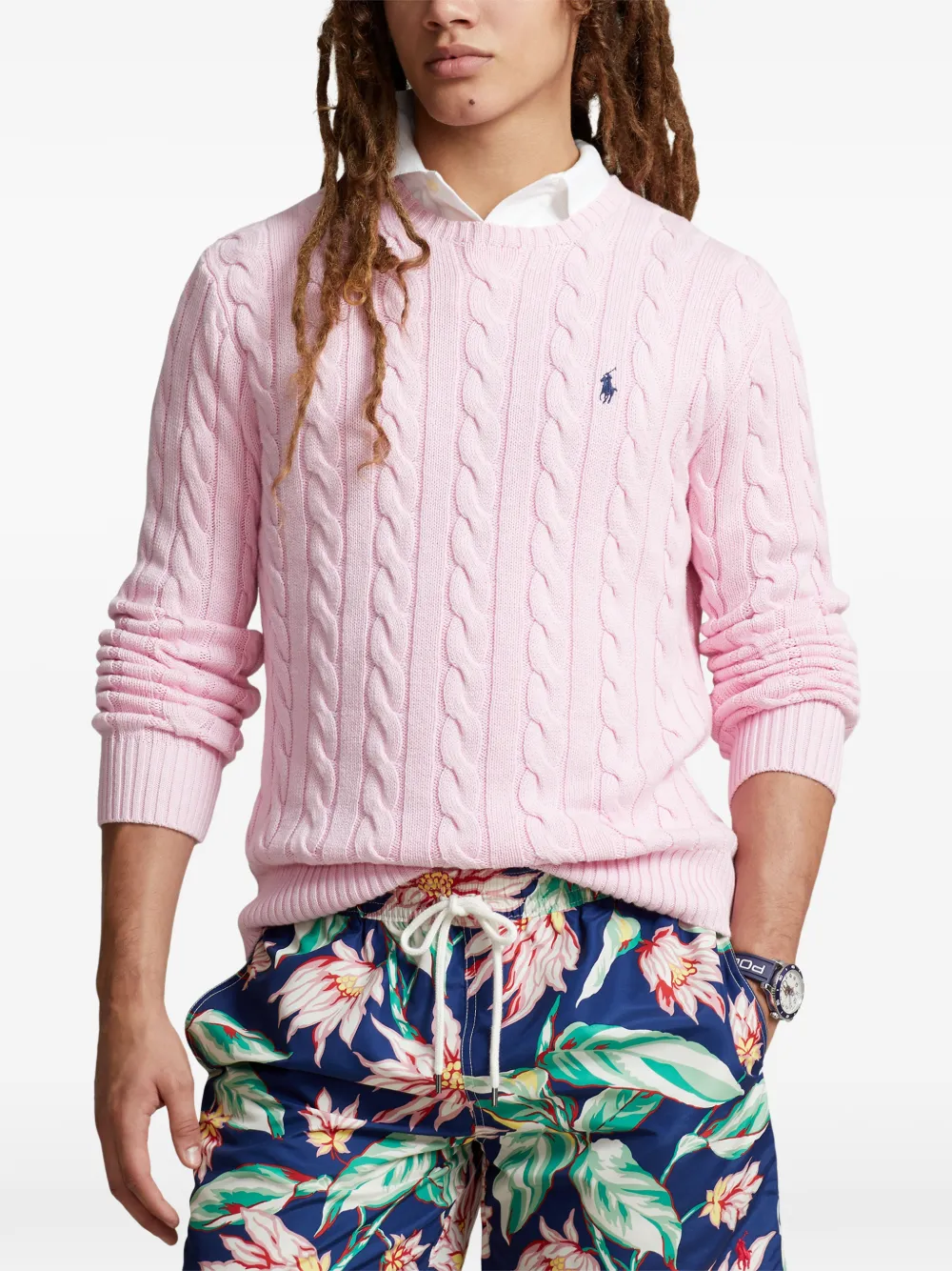 Polo Ralph Lauren Kabelgebreide trui Roze