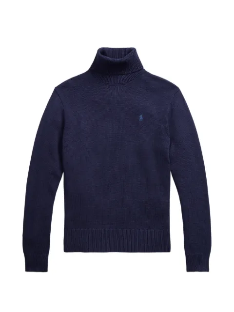 Polo Ralph Lauren pull à logo brodé et col roulé
