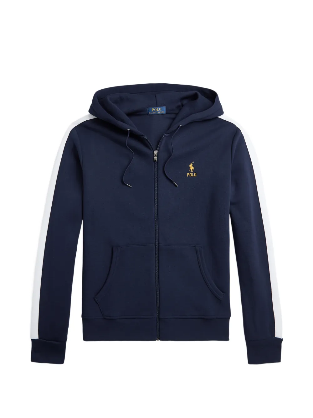 Polo Ralph Lauren stripe-detail hoodie - Blu