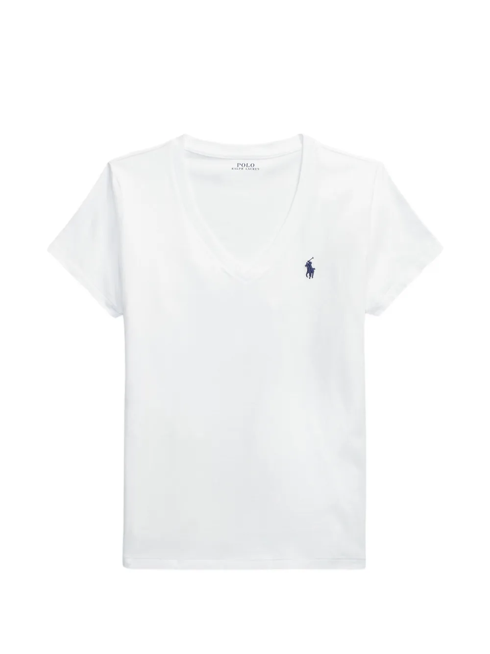 Polo Ralph Lauren V-neck logo-embroidered T-shirt - Bianco
