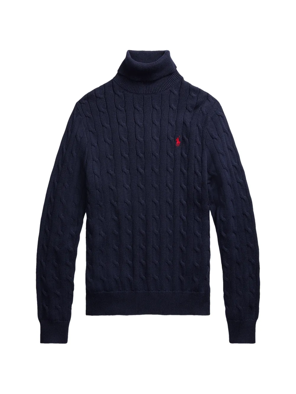 Polo Ralph Lauren logo-embroidered roll-neck sweater - Blu