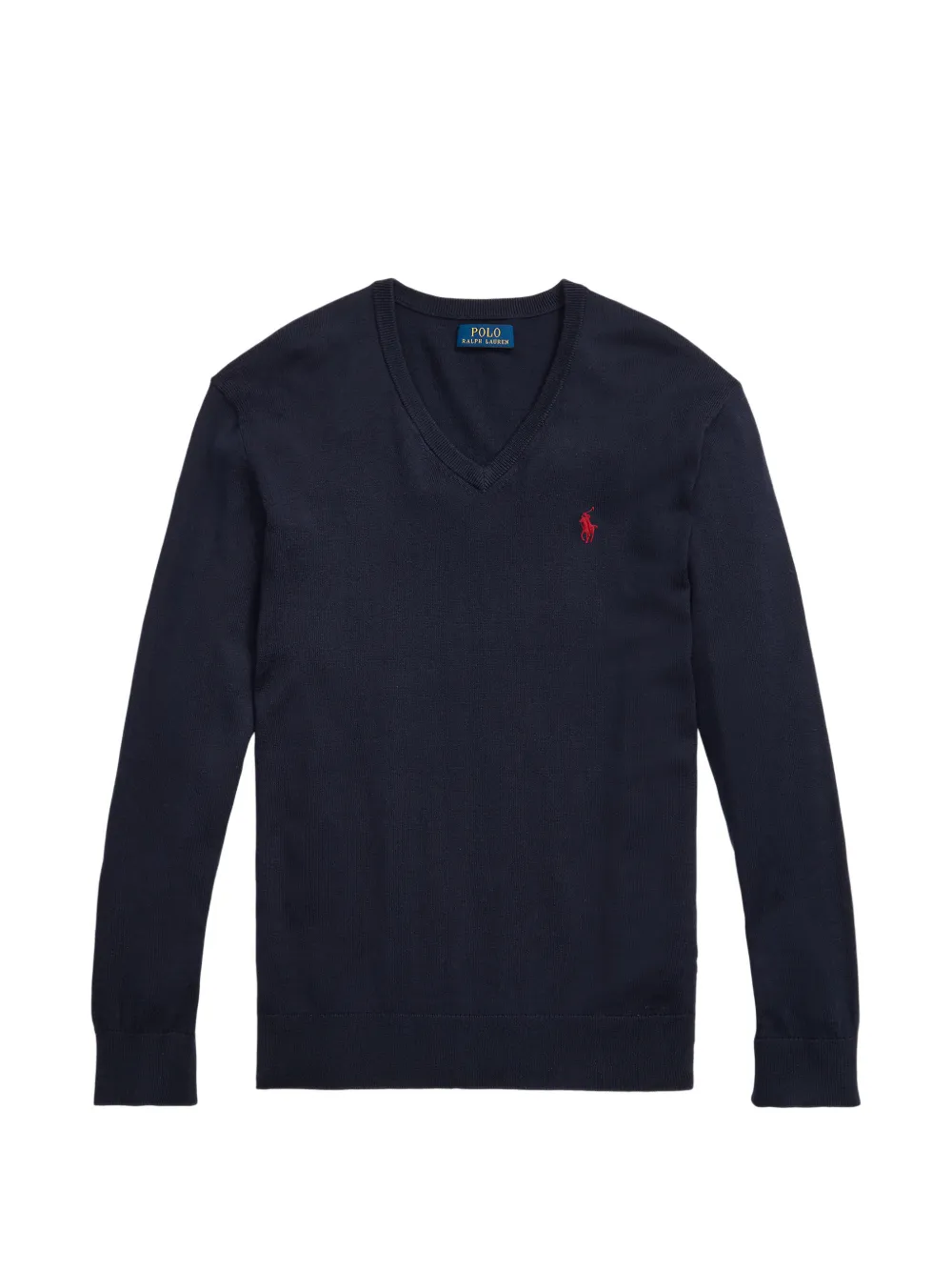 Polo Ralph Lauren V-neck logo-detail sweater - Blau