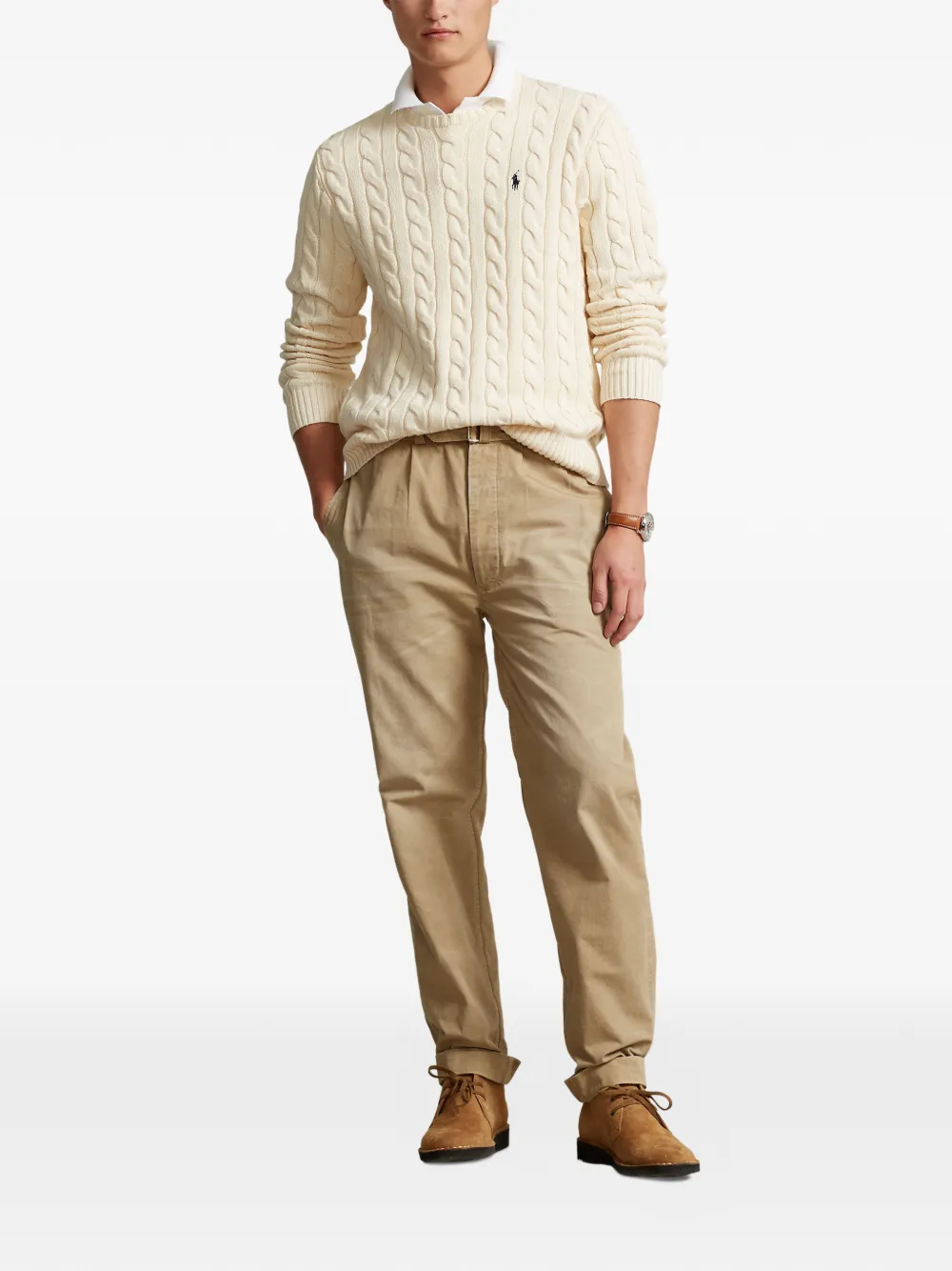 Polo Ralph Lauren Trui met ronde hals Beige