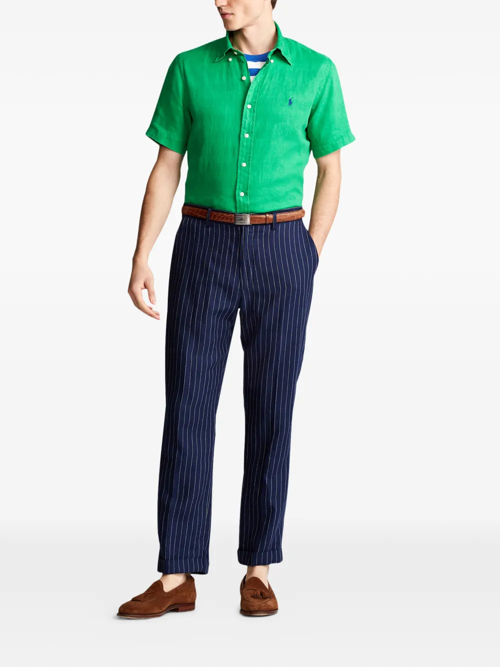 Polo Ralph Lauren Overhemd met korte mouwen en knopen Groen