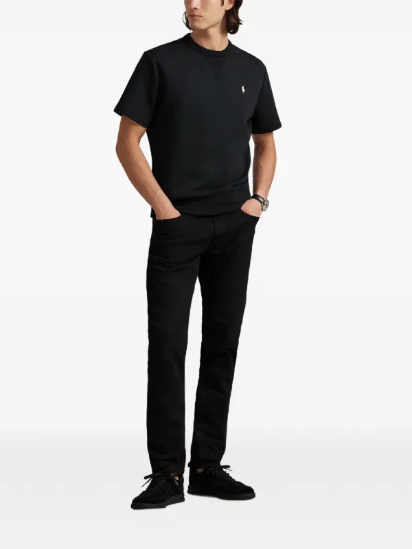 Polo Ralph Lauren クルーネック ニットTシャツ | ブラック | FARFETCH JP