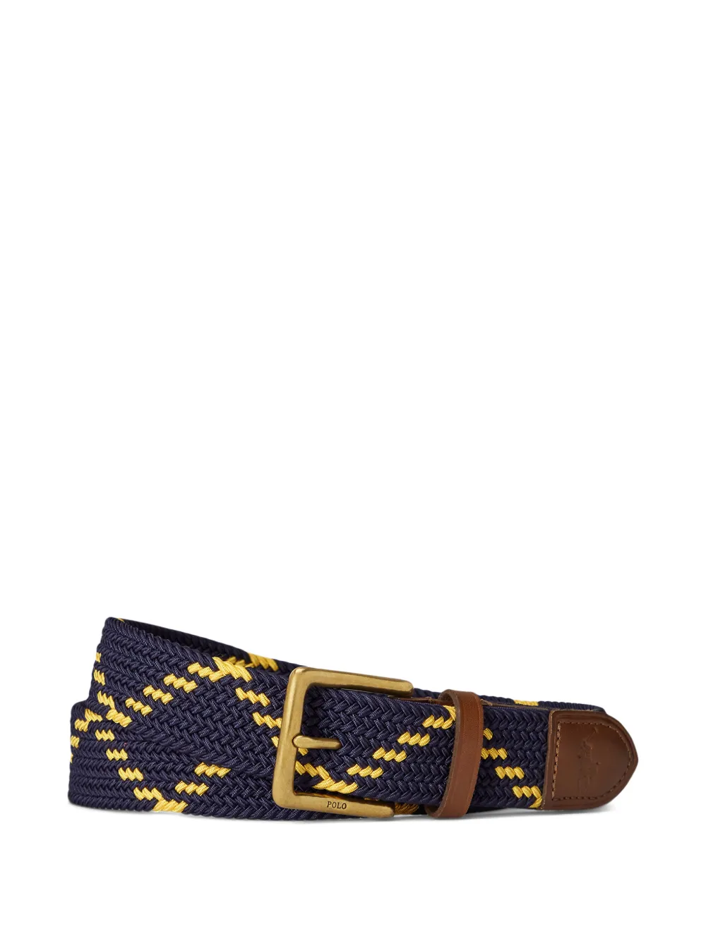 Polo Ralph Lauren woven buckle belt - Blu
