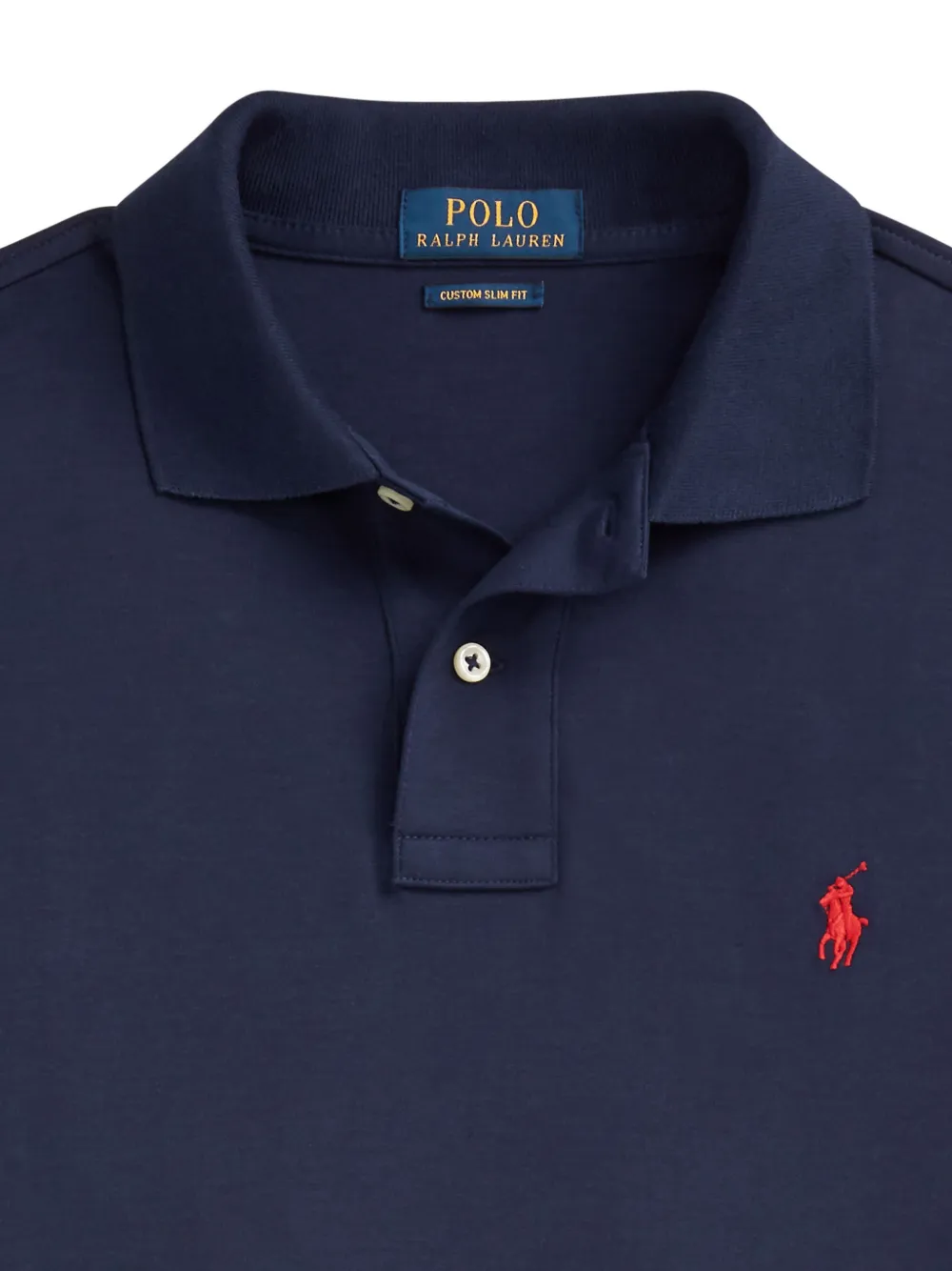 Polo Ralph Lauren Poloshirt met lange mouwen en logo Blauw