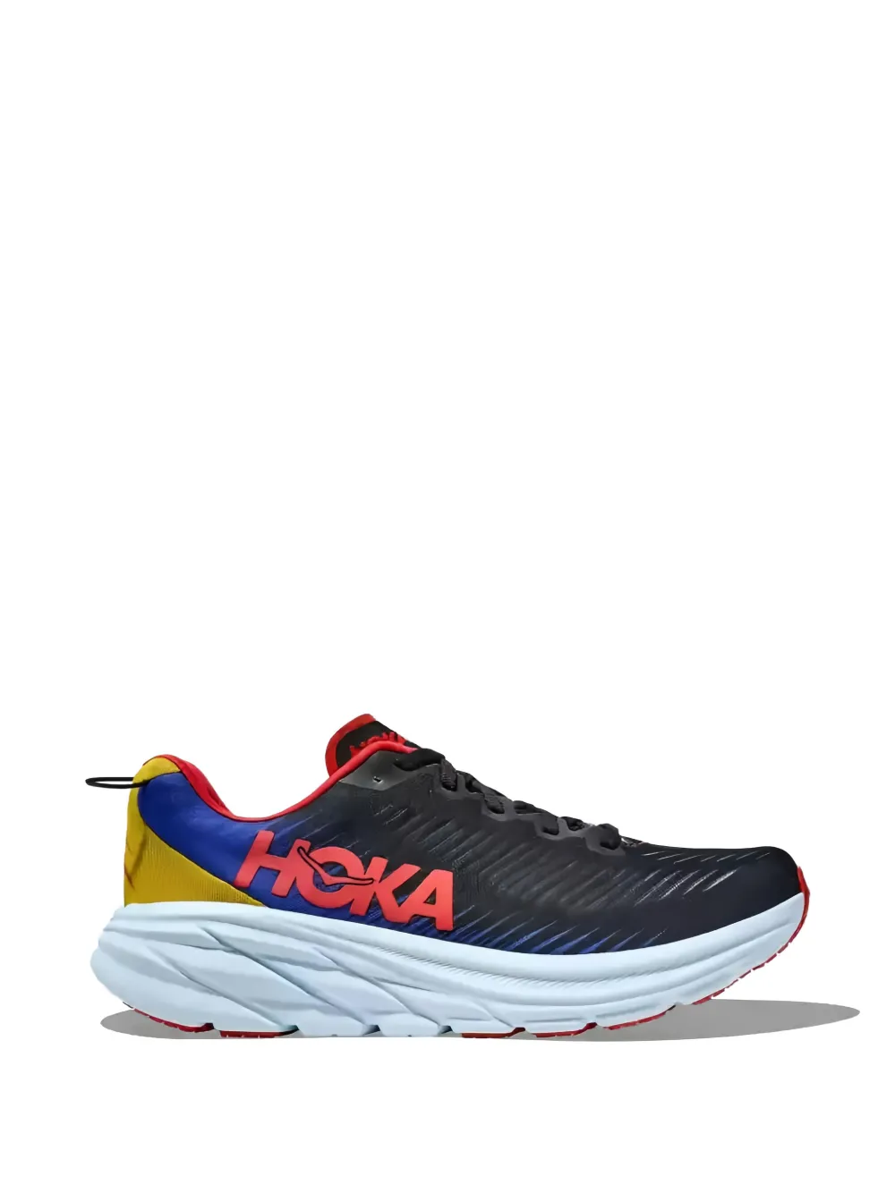 HOKA Rincon 3 "Black Dazzling Blue" sneakers Zwart