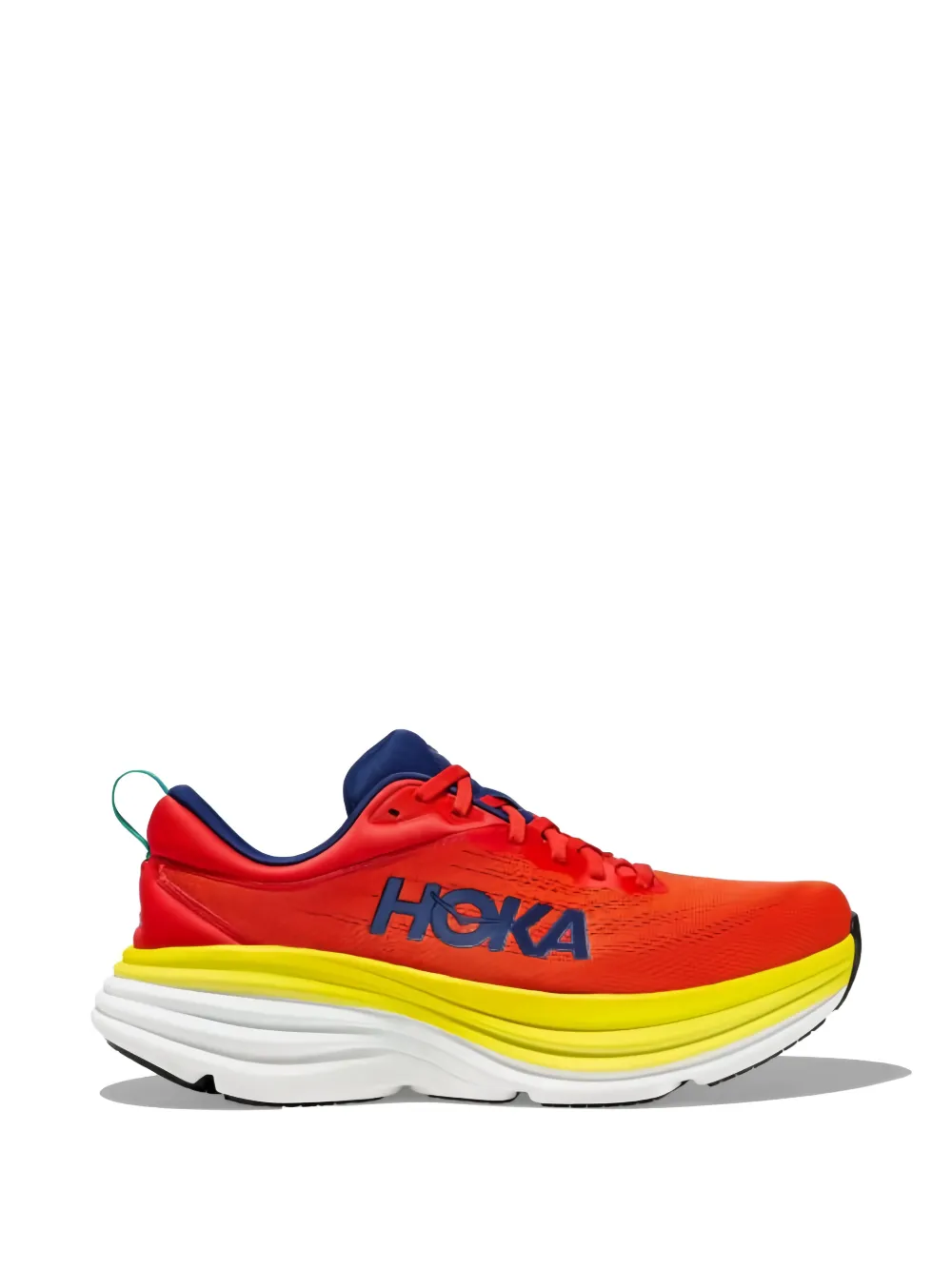 HOKA One Bondi 8 "Red Alert Flame" sneakers Rood