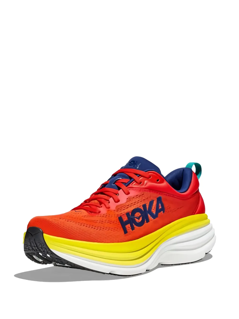 HOKA One Bondi 8 "Red Alert Flame" sneakers Rood