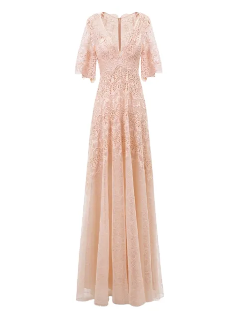 Gemy Maalouf lace V-neck maxi dress
