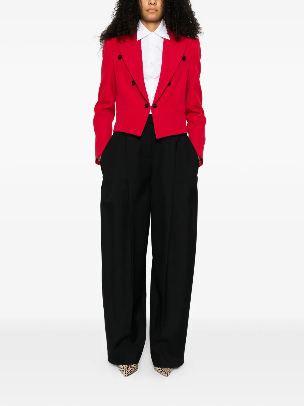 Valentino Garavani Blazer met dubbele rij knopen Rood