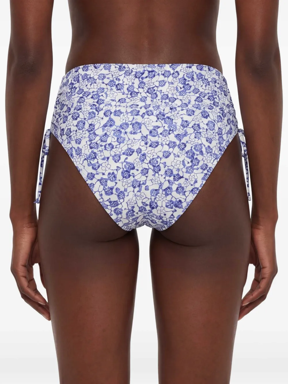 ISABEL MARANT Slip met bloemenprint en gestrikte zijkant Beige