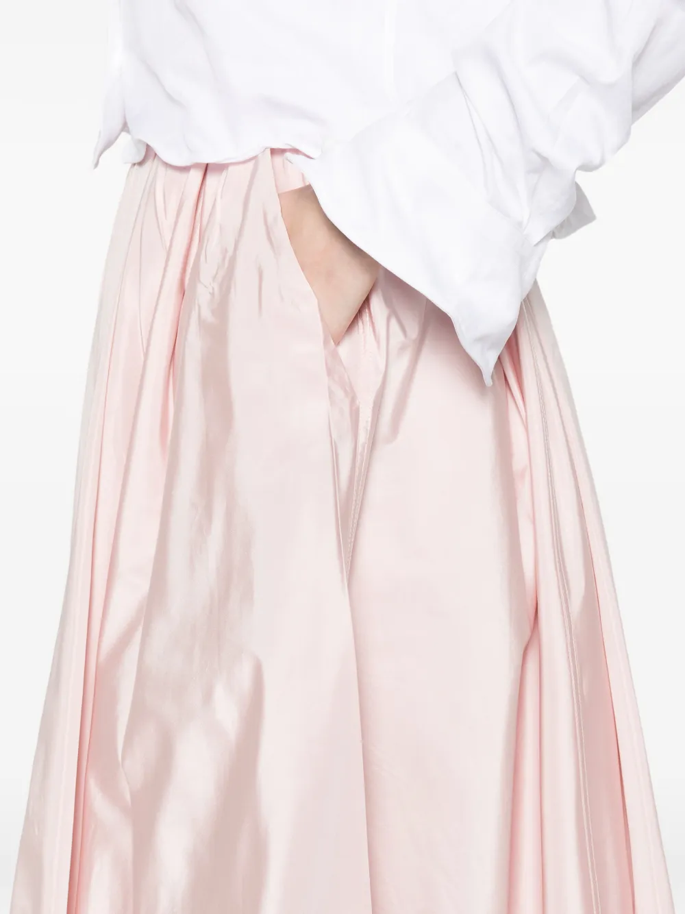 Prada Midi-rok met A-lijn en zakken Roze