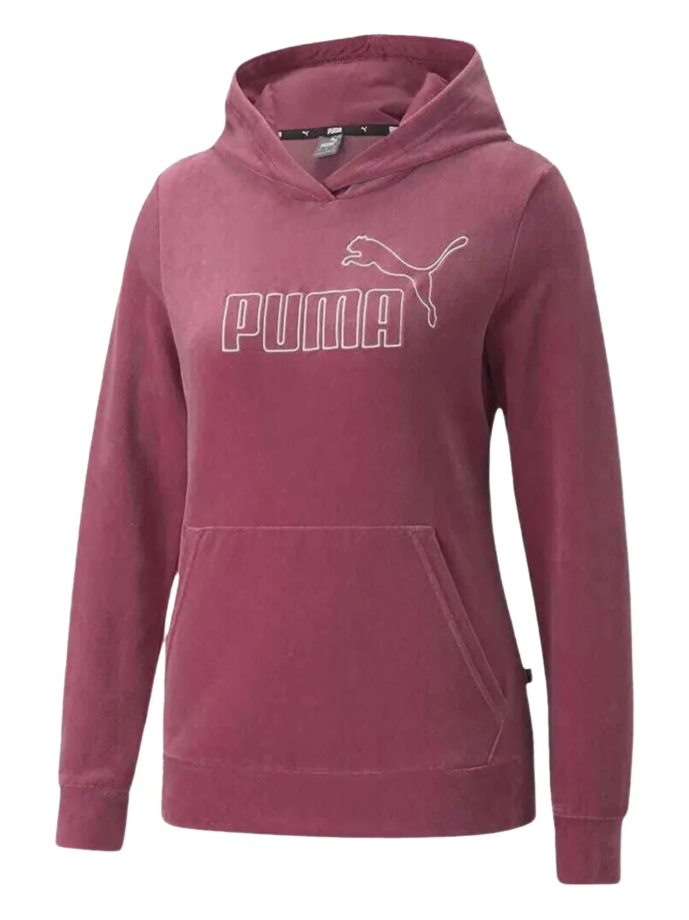 PUMA Velour hooded hoodie - Rosa