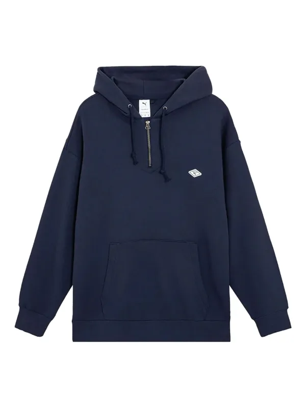 ナナミカ nanamica ハーフジップ パーカー ナイロン ネイビー M PUMA x Nanamica ハーフジップ パーカー | ブルー | FARFETCH JP