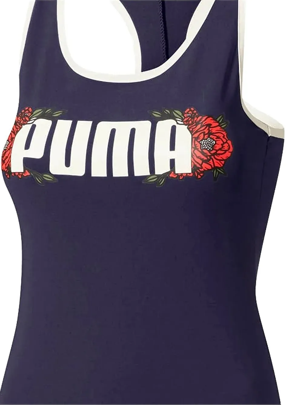 PUMA floral flourish midi dress - Blauw