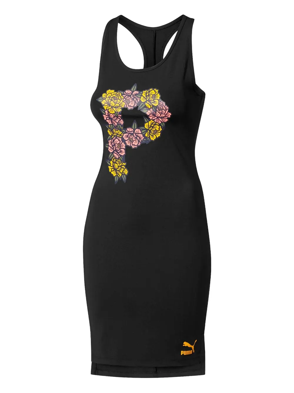 PUMA floral midi dress - Nero