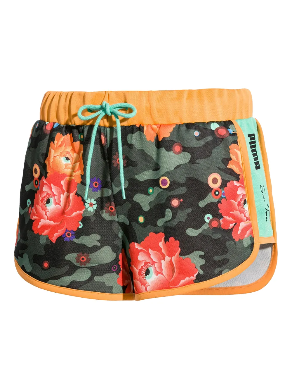 PUMA x Sue Tsai floral print shorts - Verde