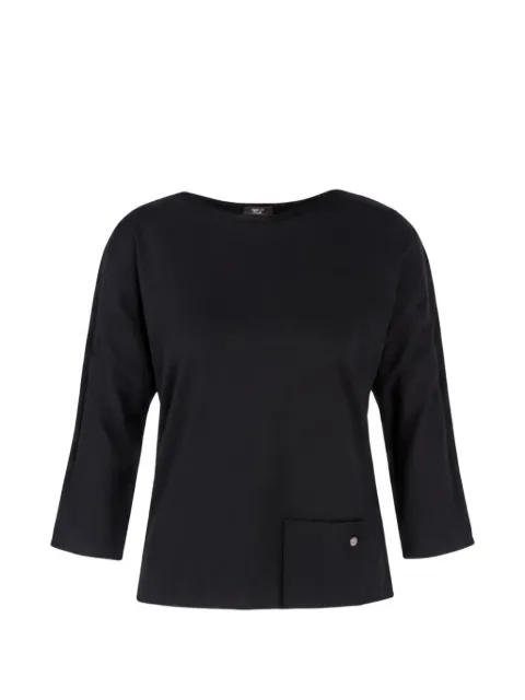 MARCCAIN patch-pocket boat-neck T-shirt