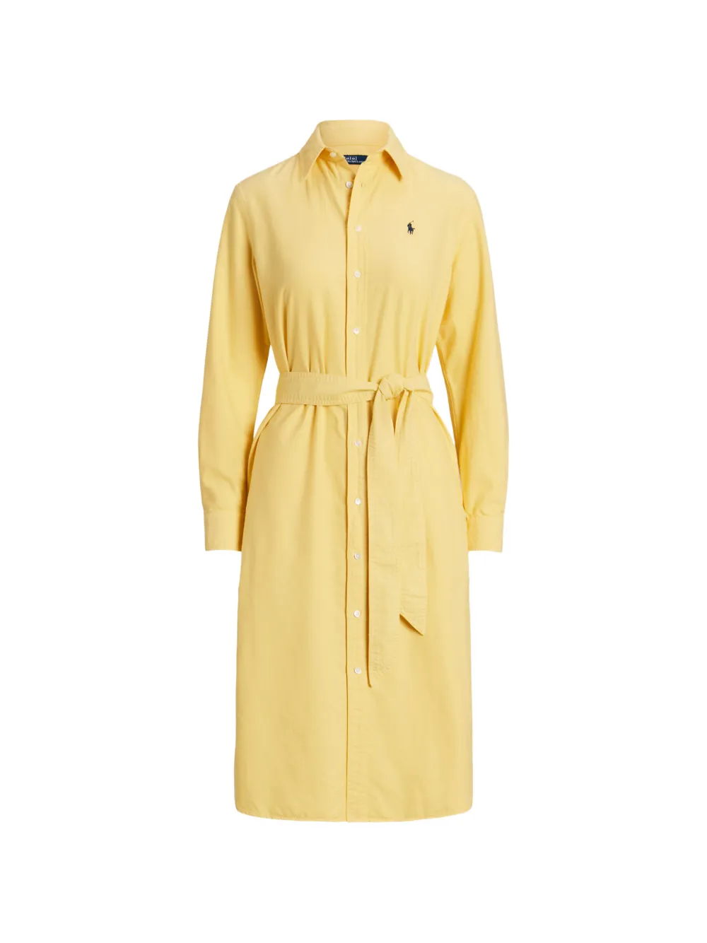 Polo Ralph Lauren belted midi shirt dress - Giallo