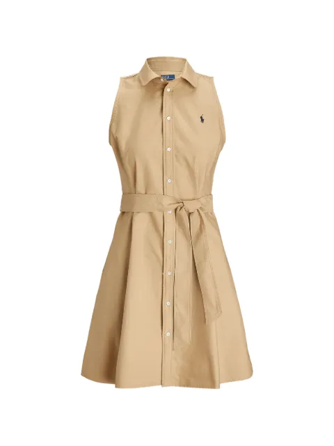 Polo Ralph Lauren Abito midi smanicato con cintura