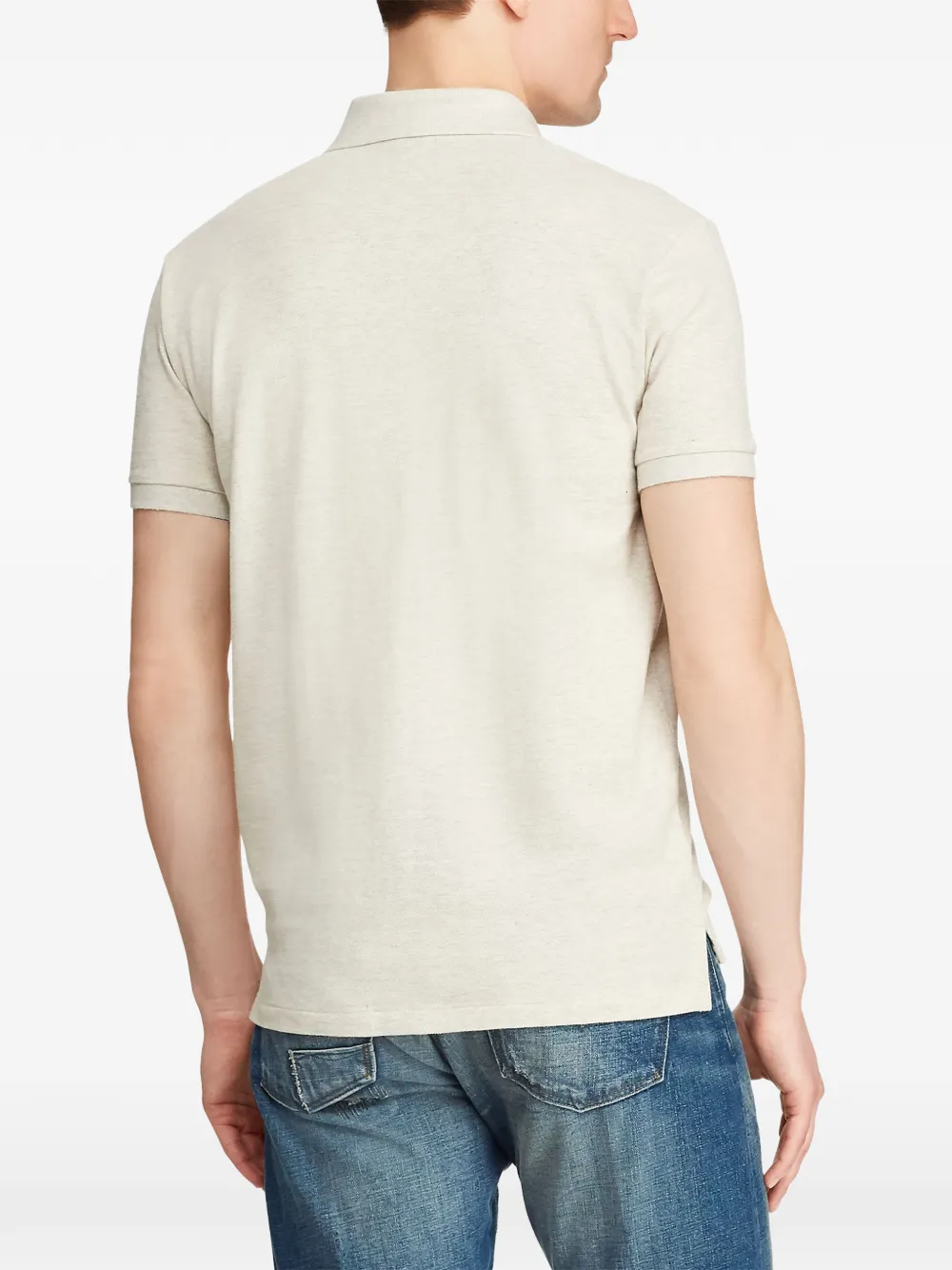 Polo Ralph Lauren Poloshirt met geborduurd logo Grijs