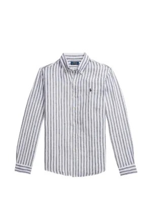 Polo Ralph Lauren Striped button-down Shirt | Blue | FARFETCH CA