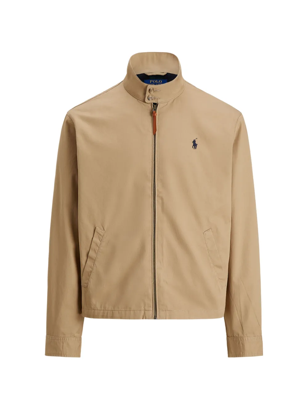 Polo Ralph Lauren logo-embroidered zip-up jacket - Toni neutri