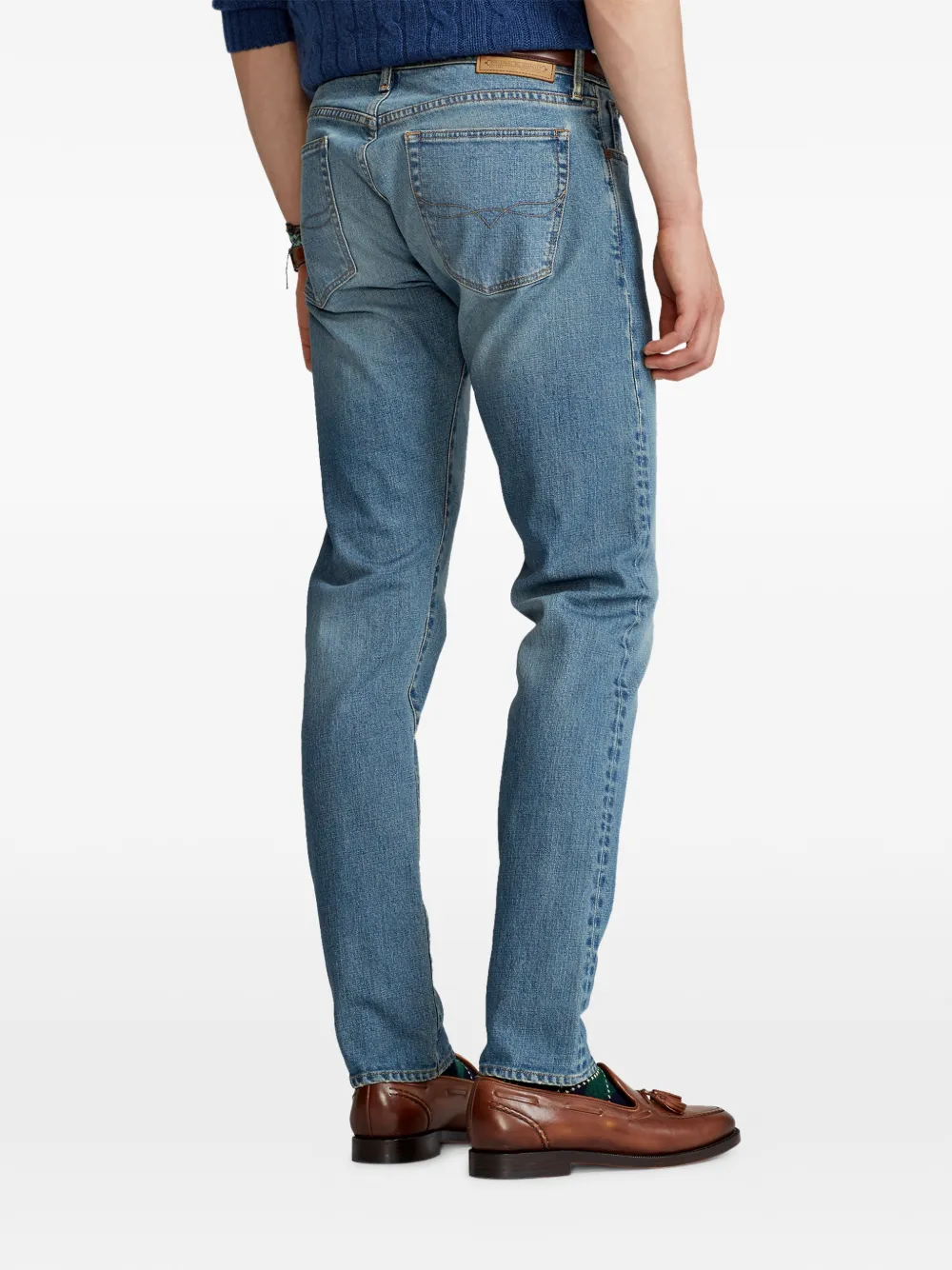 Polo Ralph Lauren Jeans met riemlussen Blauw