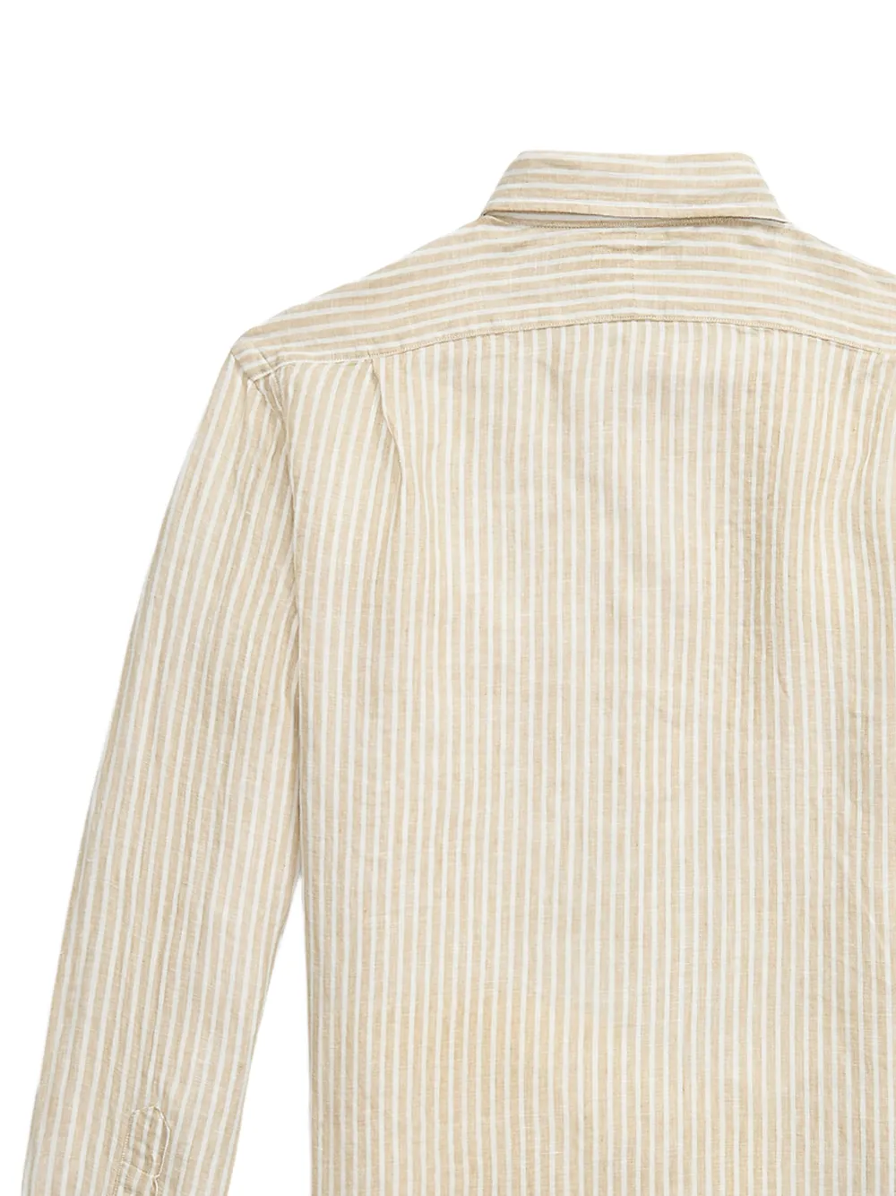 Polo Ralph Lauren Gestreept overhemd met zak Beige