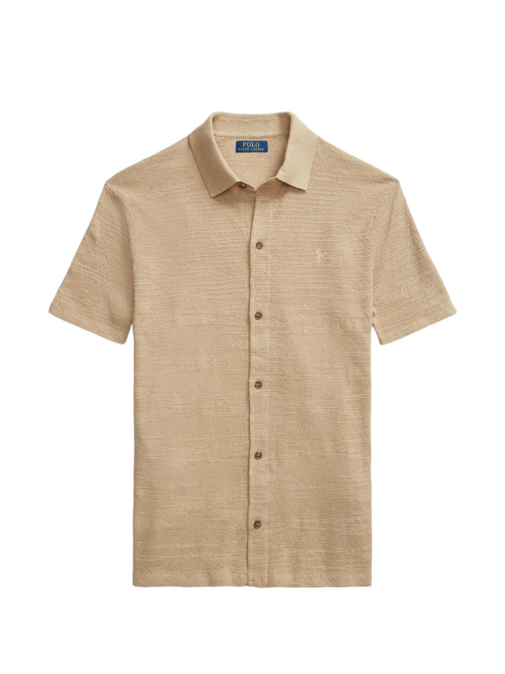 Polo Ralph Lauren button-fastening textured shirt - Nude