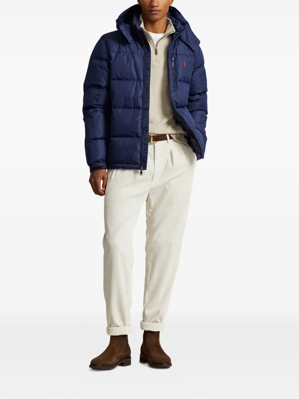 Polo Ralph Lauren Gevoerd jack met capuchon Blauw
