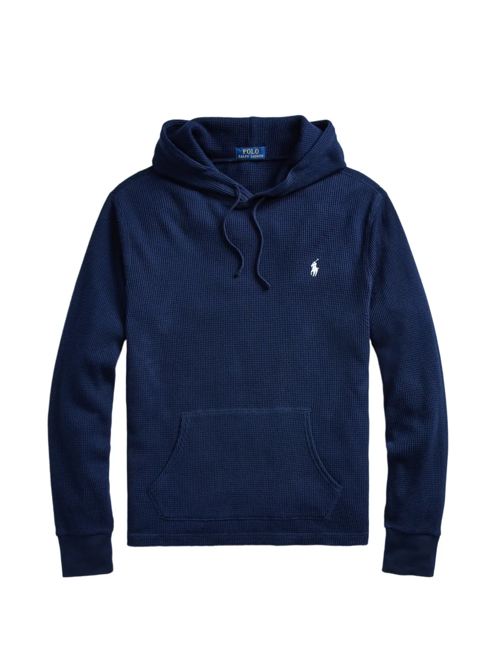 Polo Ralph Lauren logo-embroidered drawstring hoodie - Blue