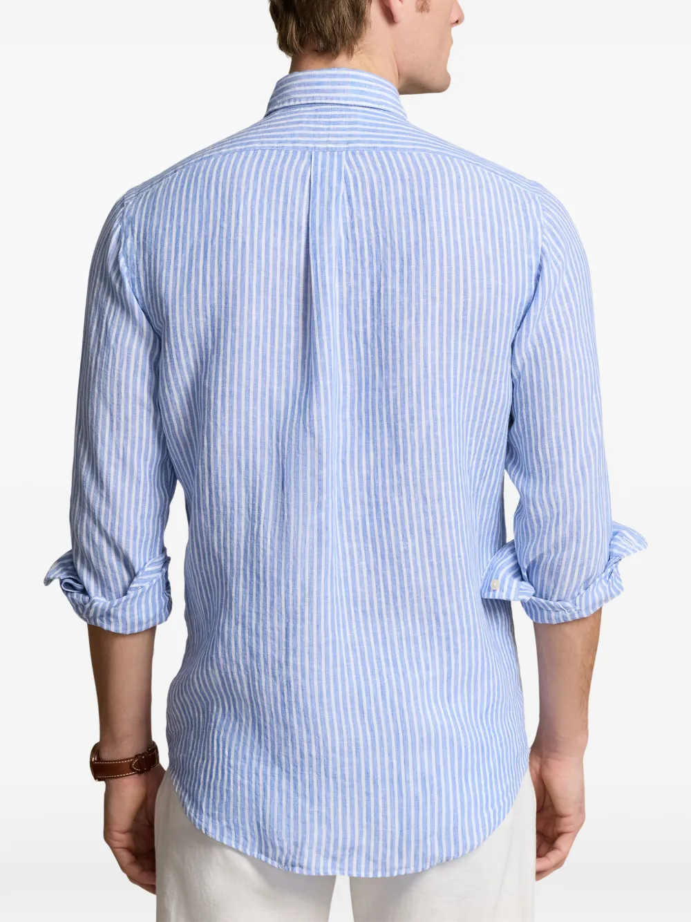 Polo Ralph Lauren Striped button-down Shirt | Blue | FARFETCH CA