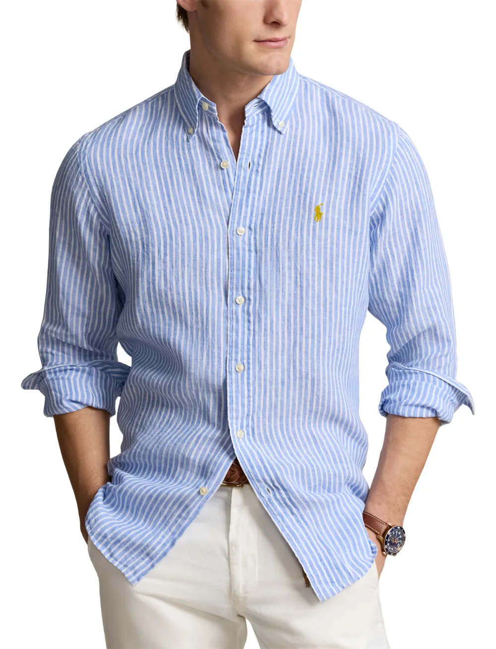 Polo Ralph Lauren Gestreept overhemd Blauw