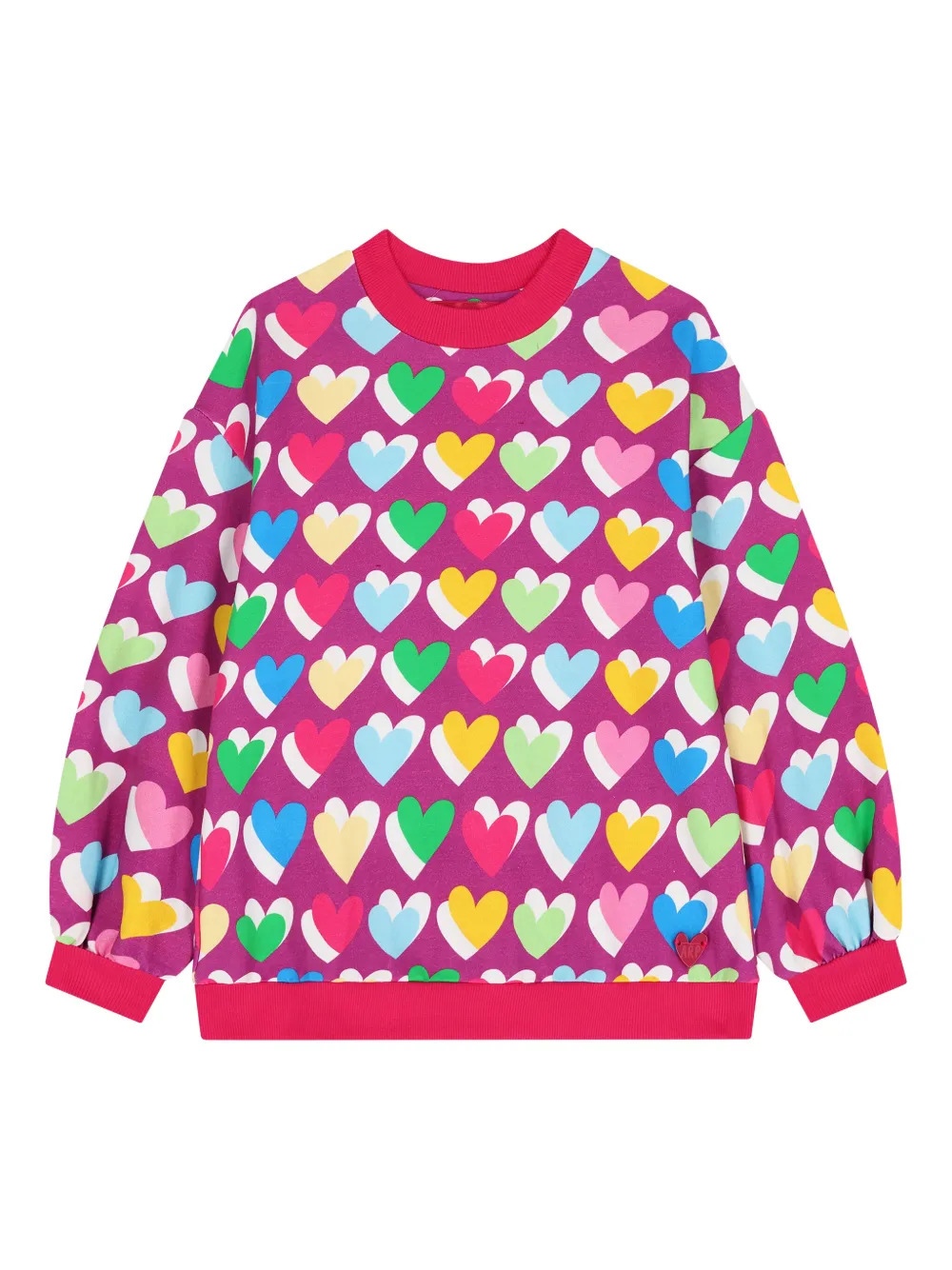 AGATHA RUIZ DE LA PRADA heart-print sweatshirt - Viola