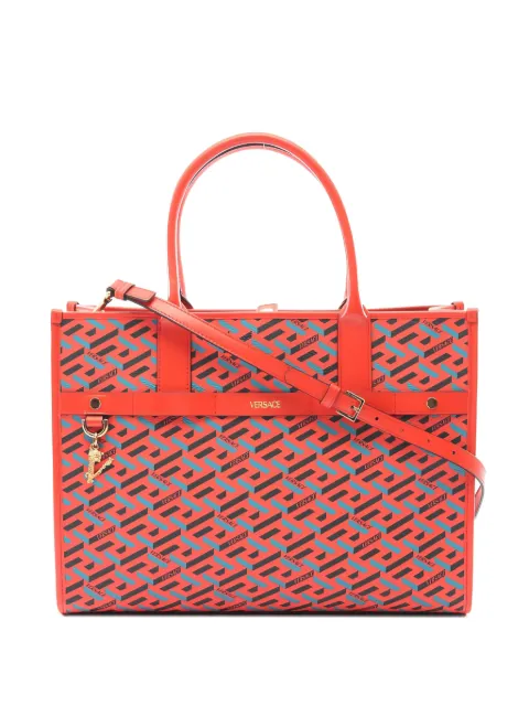 Versace Pre-Owned tote con estampado geométrico 2010