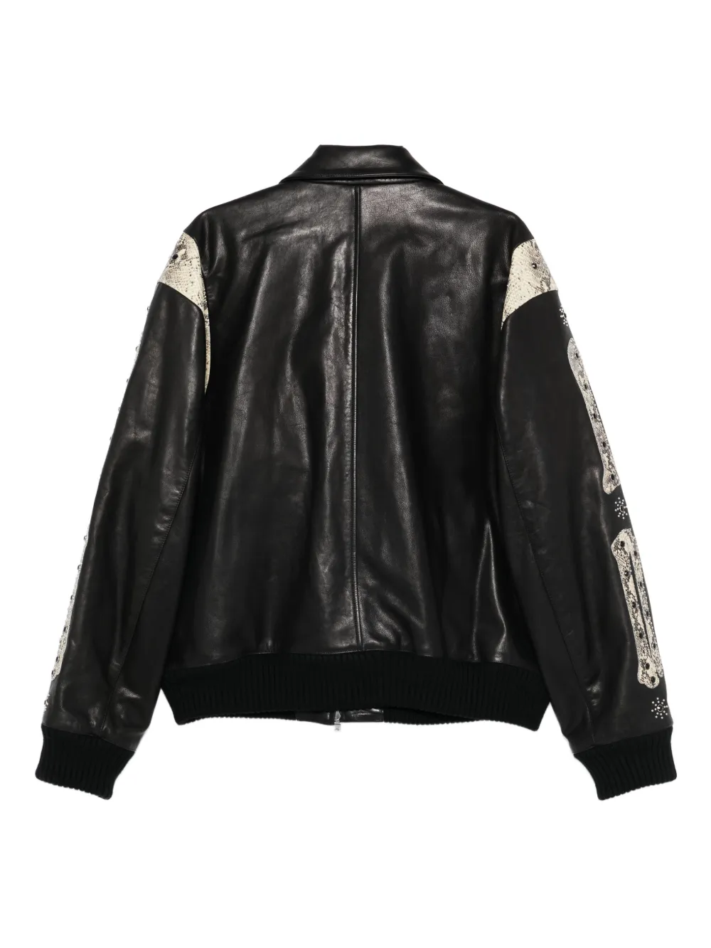AMIRI snakeskin-print embellished jacket | Leather Jackets | Image 2