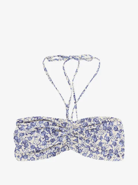 ISABEL MARANT floral knot bikini top