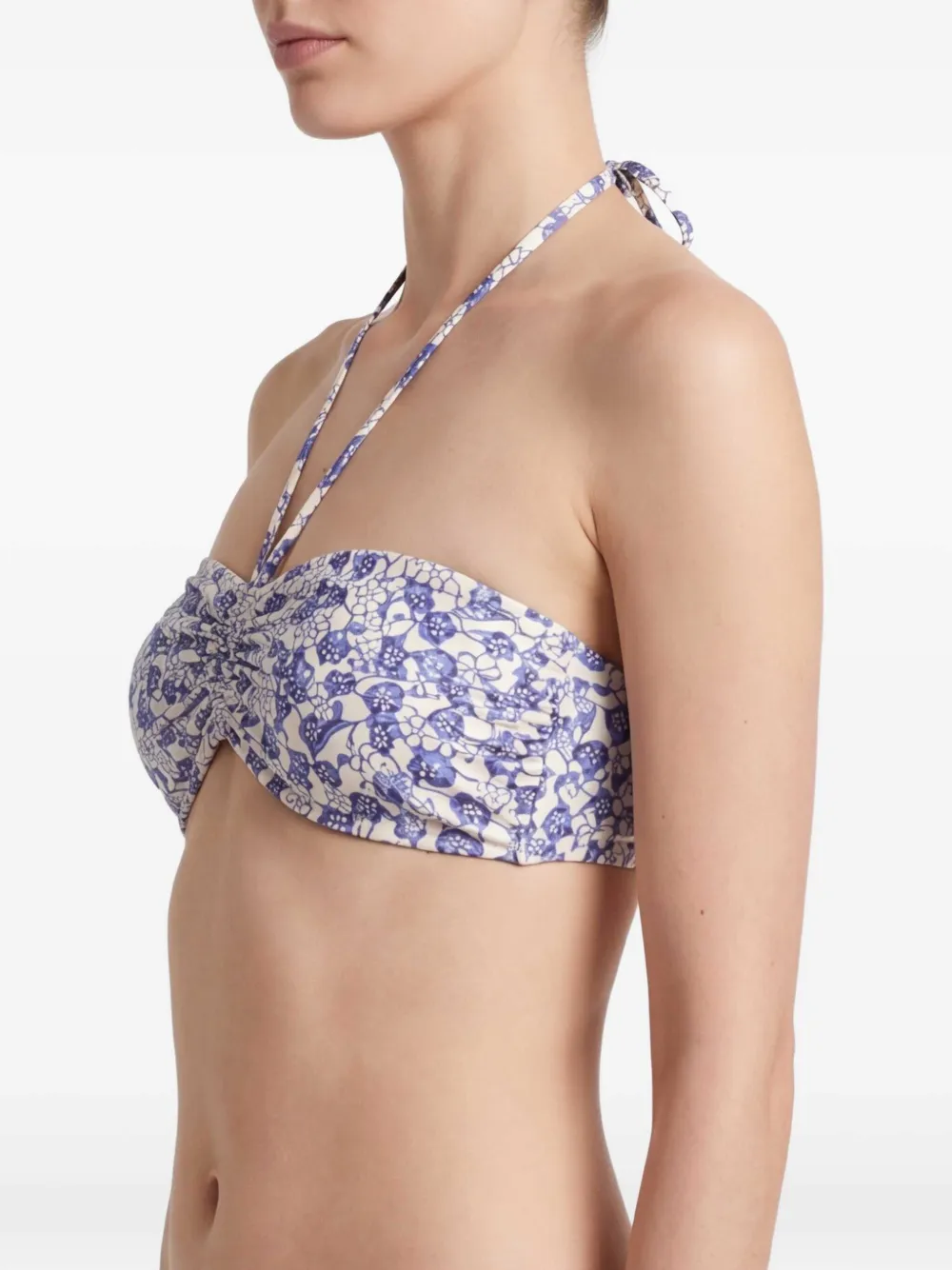 ISABEL MARANT Bikinitop met bloemenprint Blauw
