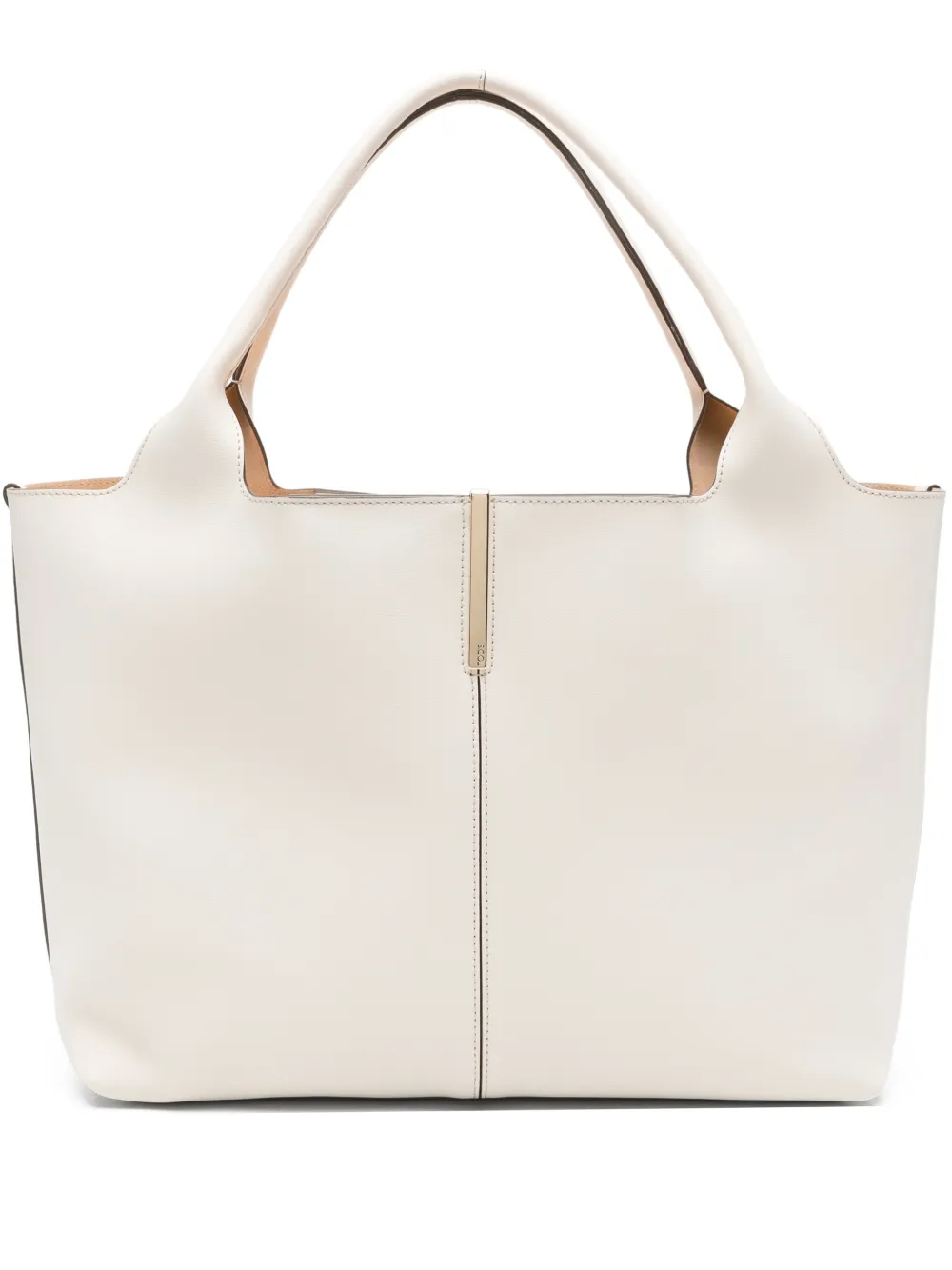 Tod's medium-small leather tote bag - Toni neutri